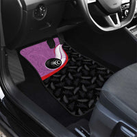Aotearoa Lawn Bowls Car Mats Maori and Silver Fern Sporty Style Pink Color LT03 - Polynesian Pride