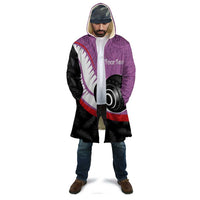 Personalised Aotearoa Lawn Bowls Cloak Maori and Silver Fern Sporty Style Pink Color LT03 - Polynesian Pride