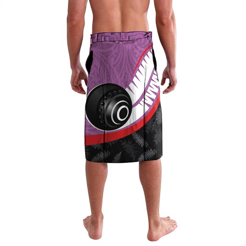 Aotearoa Lawn Bowls Lavalava Maori and Silver Fern Sporty Style Pink Color LT03 - Polynesian Pride