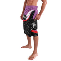 Aotearoa Lawn Bowls Lavalava Maori and Silver Fern Sporty Style Pink Color LT03 - Polynesian Pride