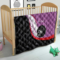 Personalised Aotearoa Lawn Bowls Quilt Maori and Silver Fern Sporty Style Pink Color LT03 - Polynesian Pride