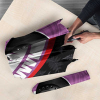 Personalised Aotearoa Lawn Bowls Umbrella Maori and Silver Fern Sporty Style Pink Color LT03 - Polynesian Pride