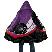 Personalised Aotearoa Lawn Bowls Cloak Maori and Silver Fern Sporty Style Purple Color LT03 Unisex Purple - Polynesian Pride