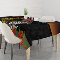New Zealand and Australia ANZAC Day Tablecloth Soldier and Last Post Camouflage Pattern LT03 - Polynesian Pride