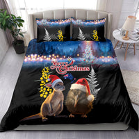 New Zealand and Australia Merry Christmas Bedding Set Kiwi Bird and Kangaroo Xmas Vibe LT03 - Polynesian Pride