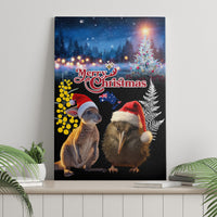 New Zealand and Australia Merry Christmas Canvas Wall Art Kiwi Bird and Kangaroo Xmas Vibe LT03 - Polynesian Pride