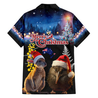 New Zealand and Australia Merry Christmas Family Matching Summer Maxi Dress and Hawaiian Shirt Kiwi Bird and Kangaroo Xmas Vibe LT03 - Polynesian Pride