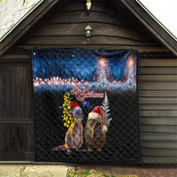 New Zealand and Australia Merry Christmas Quilt Kiwi Bird and Kangaroo Xmas Vibe LT03 - Polynesian Pride
