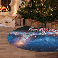 New Zealand and Australia Merry Christmas Tree Skirt Kiwi Bird and Kangaroo Xmas Vibe LT03 - Polynesian Pride