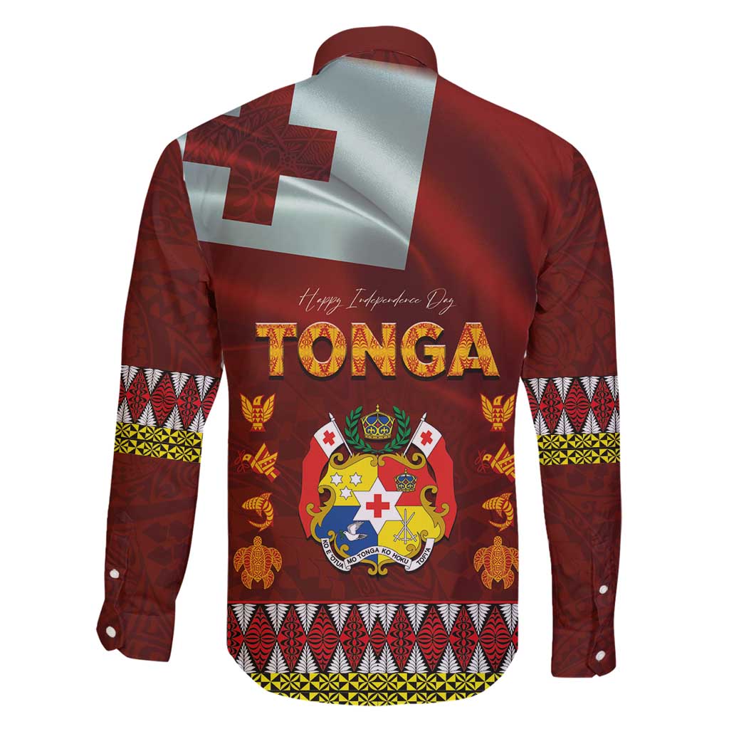 Tonga Independence Day Family Matching Mermaid Dress and Hawaiian Shirt National Flag and Emblem with Ngatu Art Pattern LT03 - Polynesian Pride