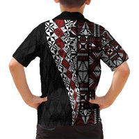 Tonga Ngatu Art Tattoo Polynesian Family Matching Summer Maxi Dress and Hawaiian Shirt LT03 - Polynesian Pride