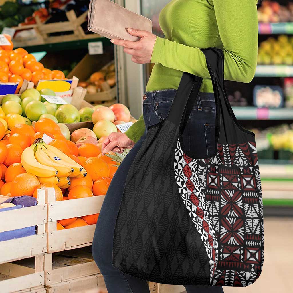 Tonga Ngatu Art Tattoo Polynesian Grocery Bag