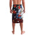 Hawaiian and Japanese Together Lavalava Hibiscus and Koi Fish Polynesian Pattern Colorful Style