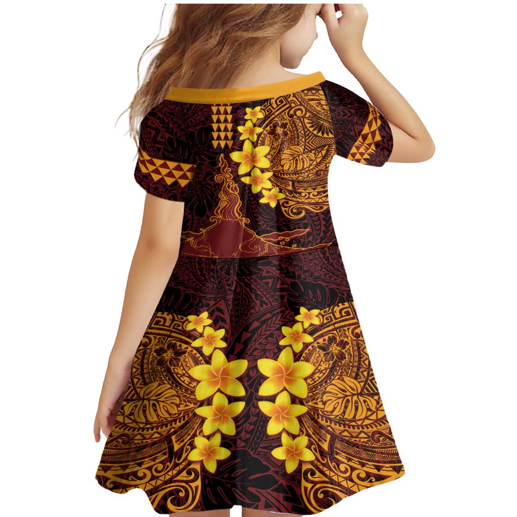 Hawaii Volcano Family Matching Mermaid Dress and Hawaiian Shirt Polynesian and Kakau Pattern LT03 - Polynesian Pride