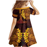 Hawaii Volcano Family Matching Mermaid Dress and Hawaiian Shirt Polynesian and Kakau Pattern LT03 - Polynesian Pride