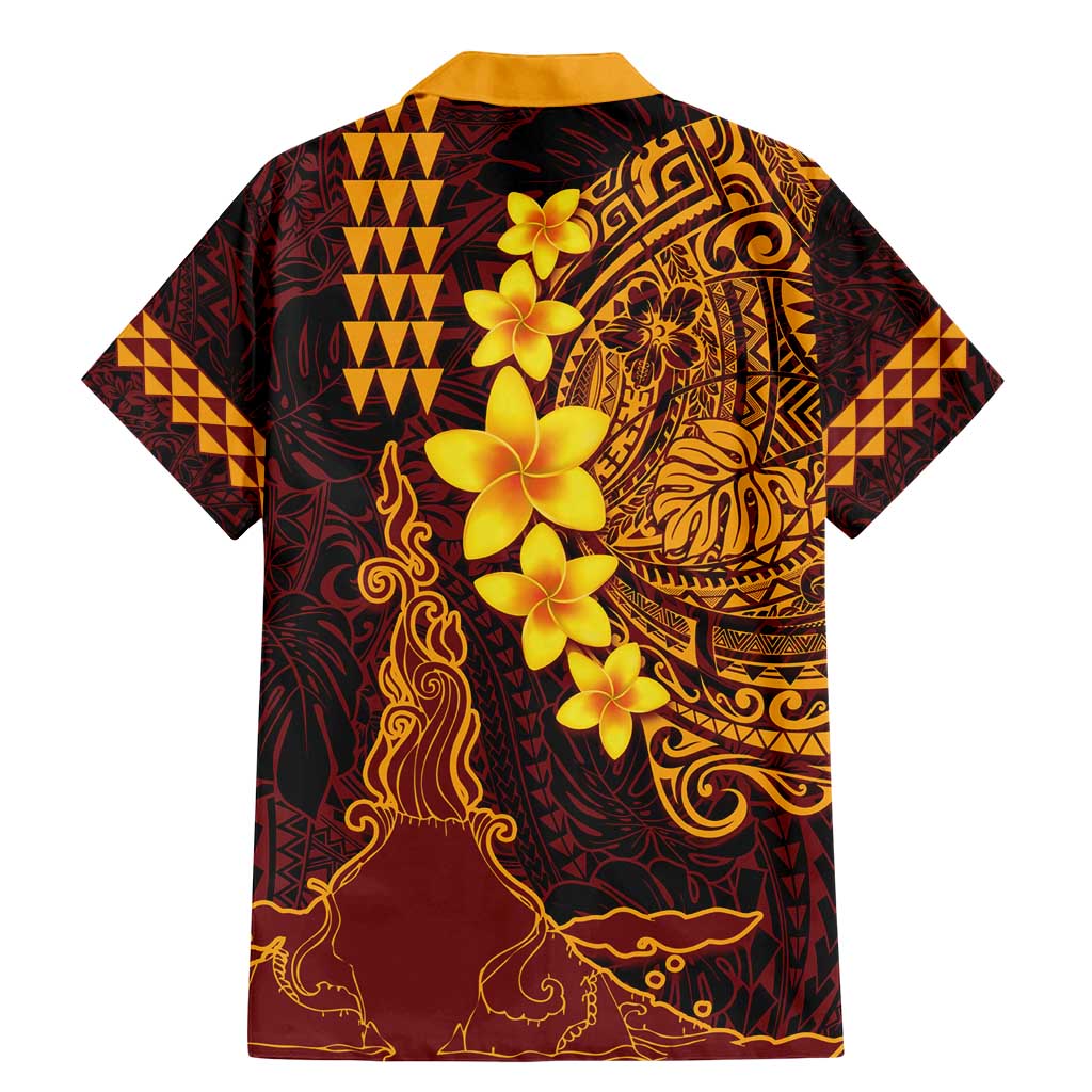 Hawaii Volcano Family Matching Mermaid Dress and Hawaiian Shirt Polynesian and Kakau Pattern LT03 - Polynesian Pride