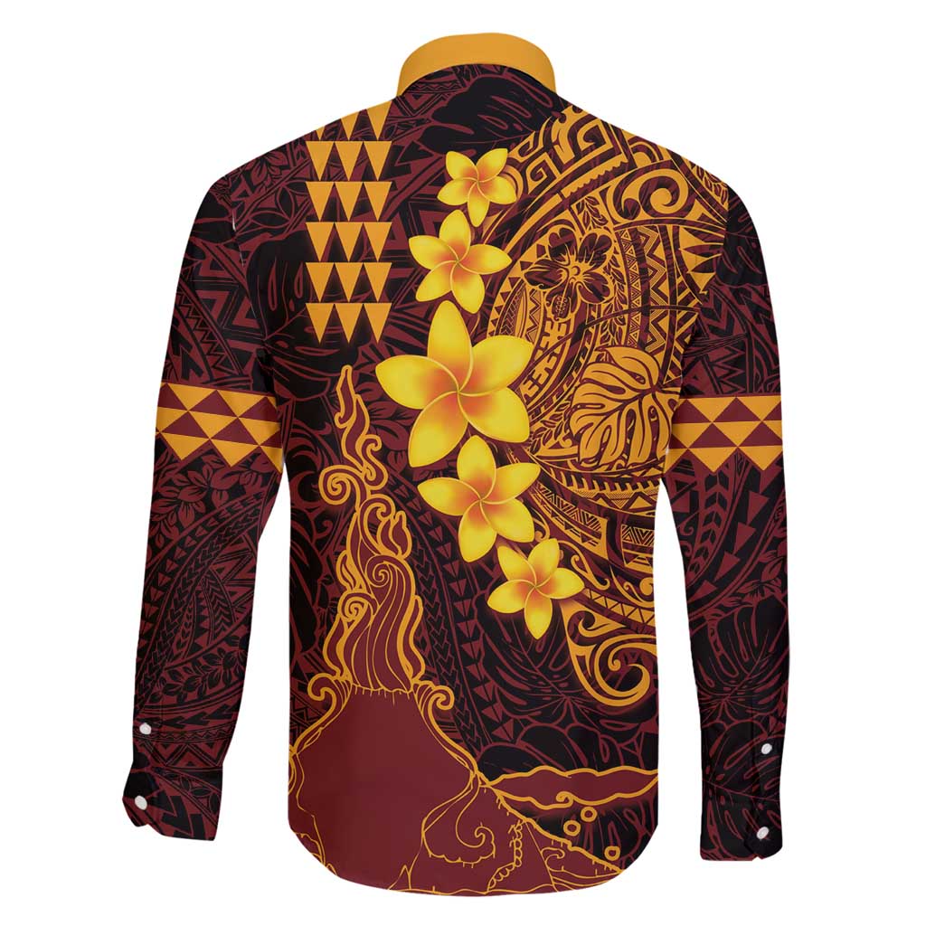 Hawaii Volcano Family Matching Mermaid Dress and Hawaiian Shirt Polynesian and Kakau Pattern LT03 - Polynesian Pride