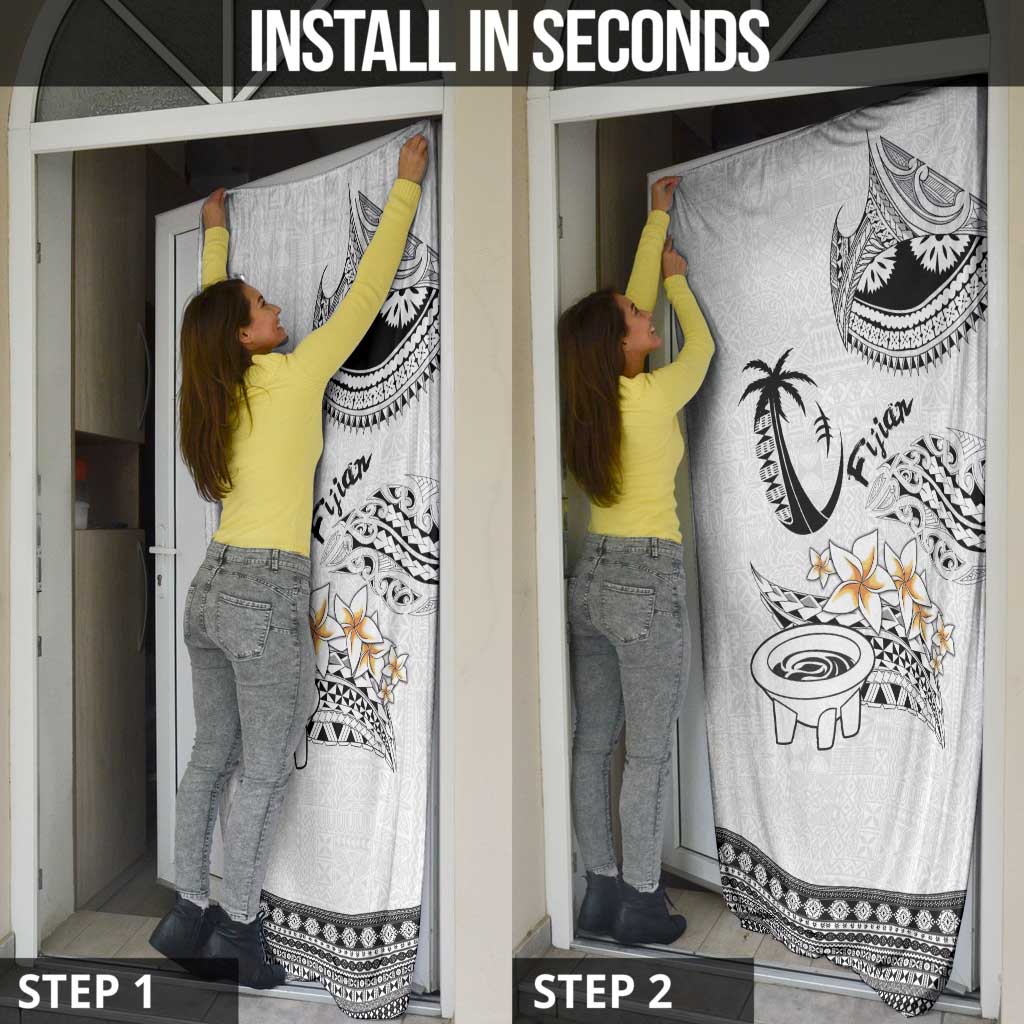 Fijian Traditional Culture Door Cover Tapa Tribal Tattoos LT03 - Polynesian Pride