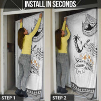 Fijian Traditional Culture Door Cover Tapa Tribal Tattoos LT03 - Polynesian Pride