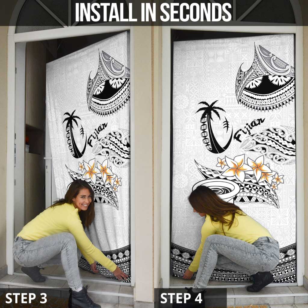 Fijian Traditional Culture Door Cover Tapa Tribal Tattoos LT03 - Polynesian Pride
