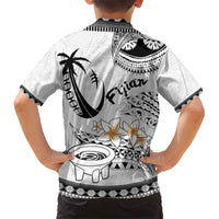 Fijian Traditional Culture Family Matching Short Sleeve Bodycon Dress and Hawaiian Shirt Tapa Tribal Tattoos LT03 - Polynesian Pride