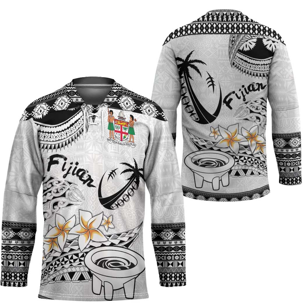 Fijian Traditional Culture Hockey Jersey Tapa Tribal Tattoos LT03 - Polynesian Pride
