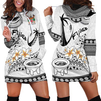 Fijian Traditional Culture Hoodie Dress Tapa Tribal Tattoos LT03 - Polynesian Pride