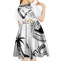 Fijian Traditional Culture Kid Short Sleeve Dress Tapa Tribal Tattoos LT03 - Polynesian Pride