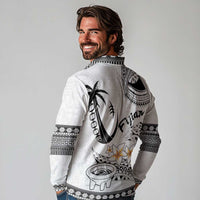Fijian Traditional Culture Long Sleeve Polo Shirt Tapa Tribal Tattoos LT03 - Polynesian Pride