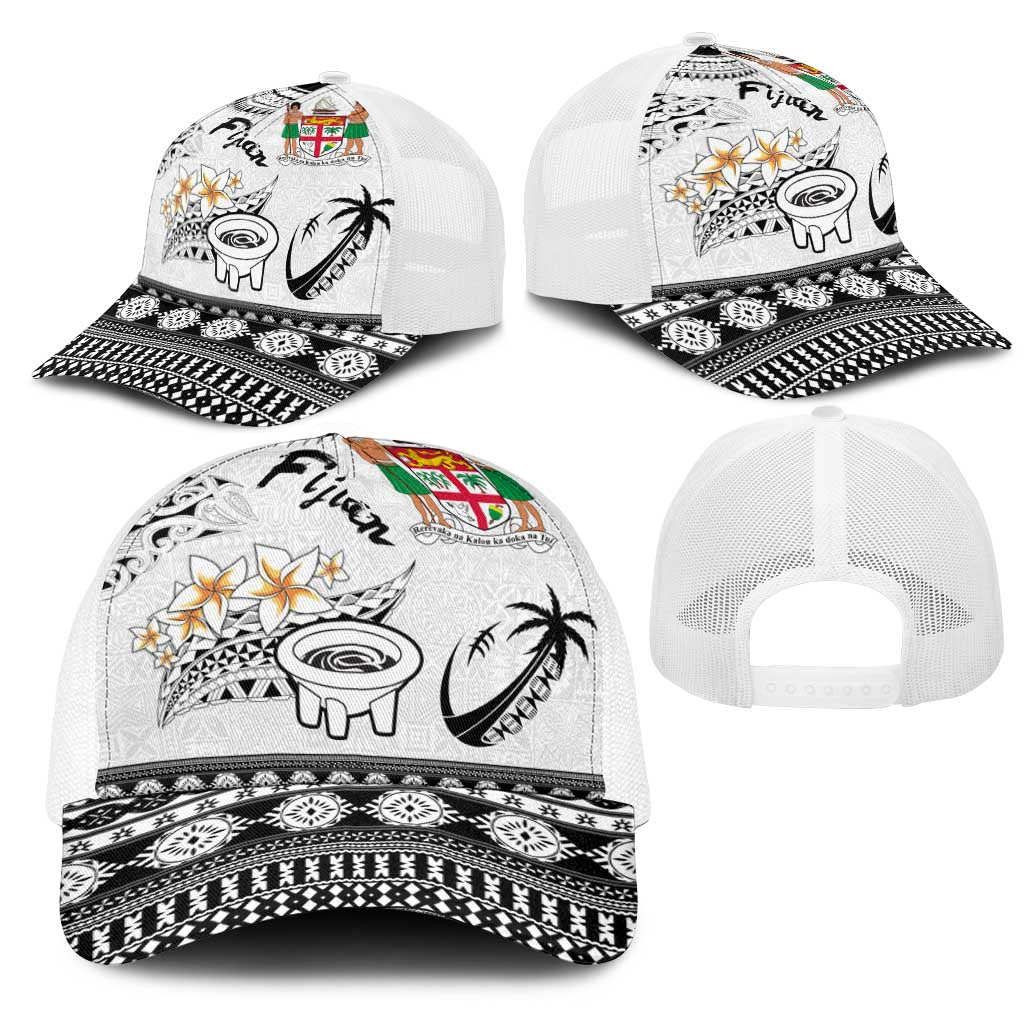 Fijian Traditional Culture Mesh Trucker Cap Tapa Tribal Tattoos - Polynesian Pride