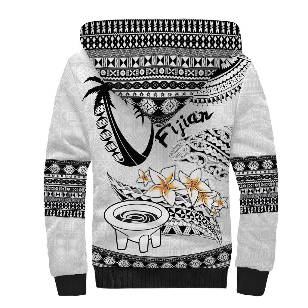Fijian Traditional Culture Sherpa Hoodie Tapa Tribal Tattoos LT03 - Polynesian Pride