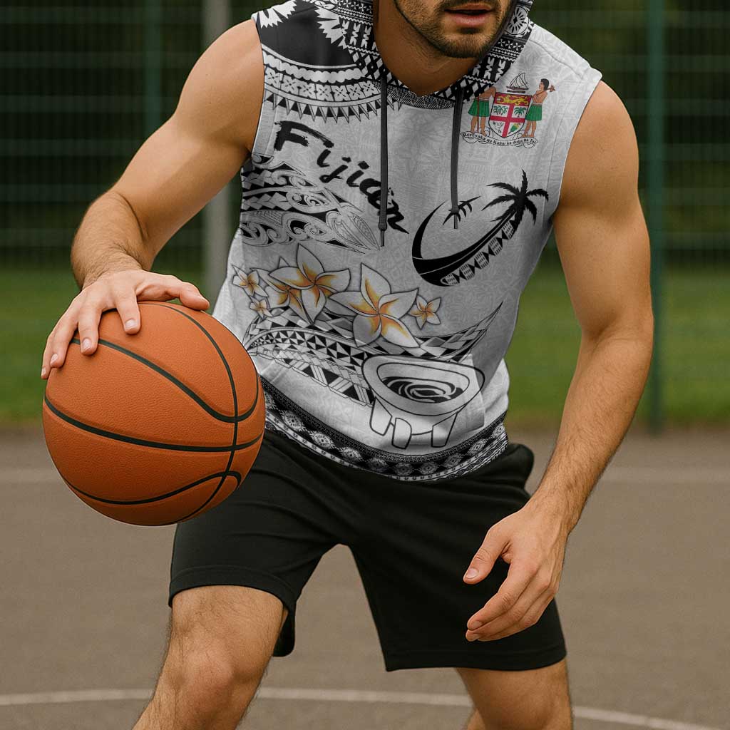 Fijian Traditional Culture Sleeveless Hoodie Tapa Tribal Tattoos LT03 - Polynesian Pride