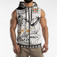 Fijian Traditional Culture Sleeveless Zip Hoodie Tapa Tribal Tattoos LT03 - Polynesian Pride