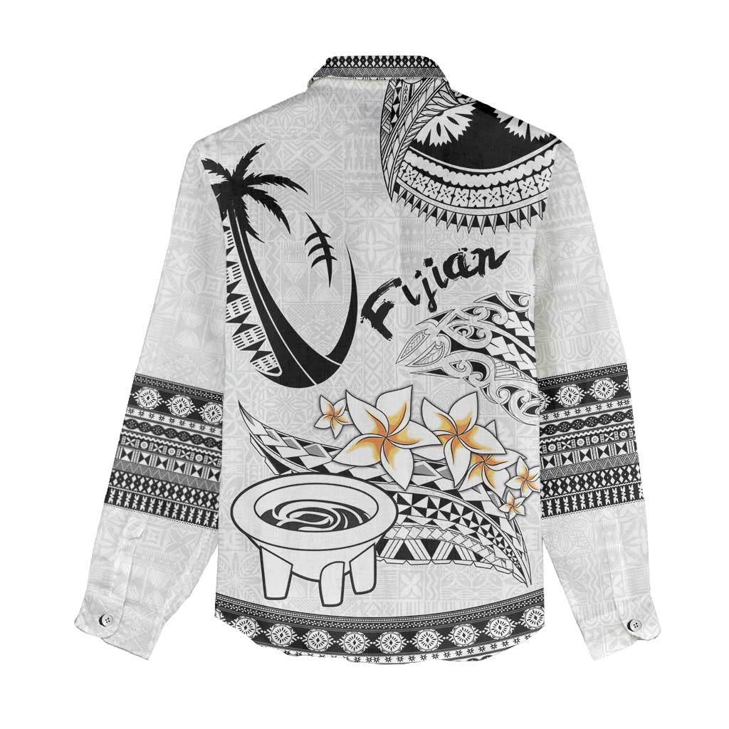 Fijian Traditional Culture Women Casual Shirt Tapa Tribal Tattoos LT03 - Polynesian Pride