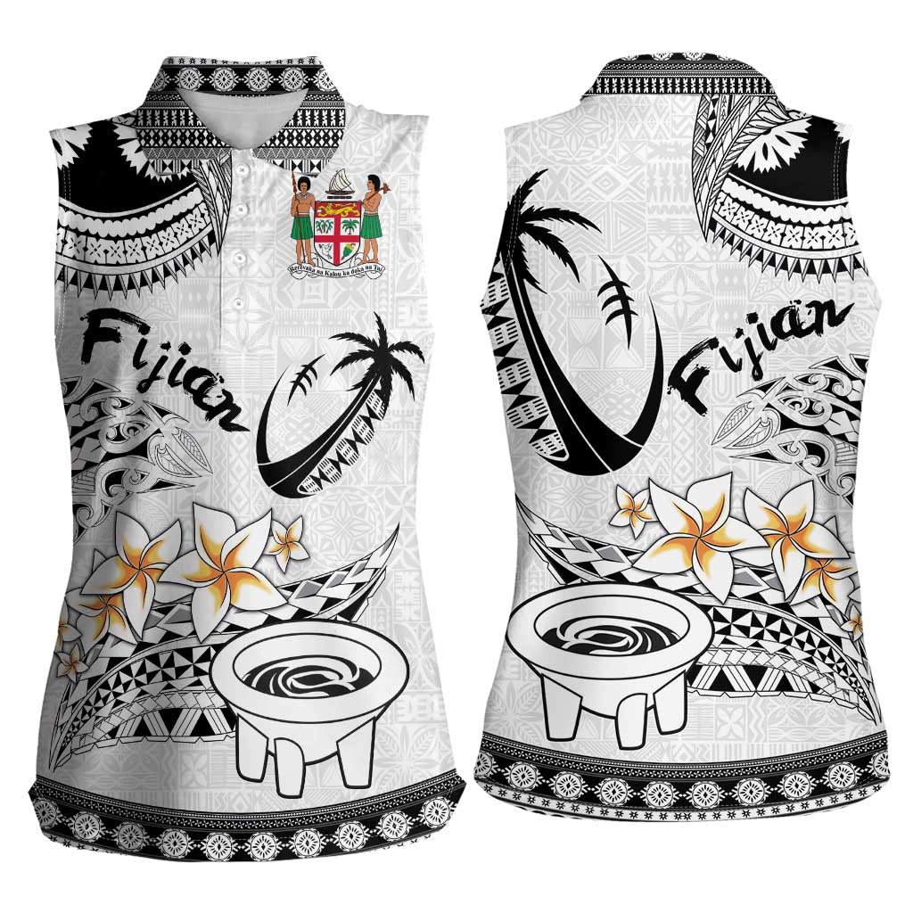 Fijian Traditional Culture Women Sleeveless Polo Shirt Tapa Tribal Tattoos LT03 - Polynesian Pride