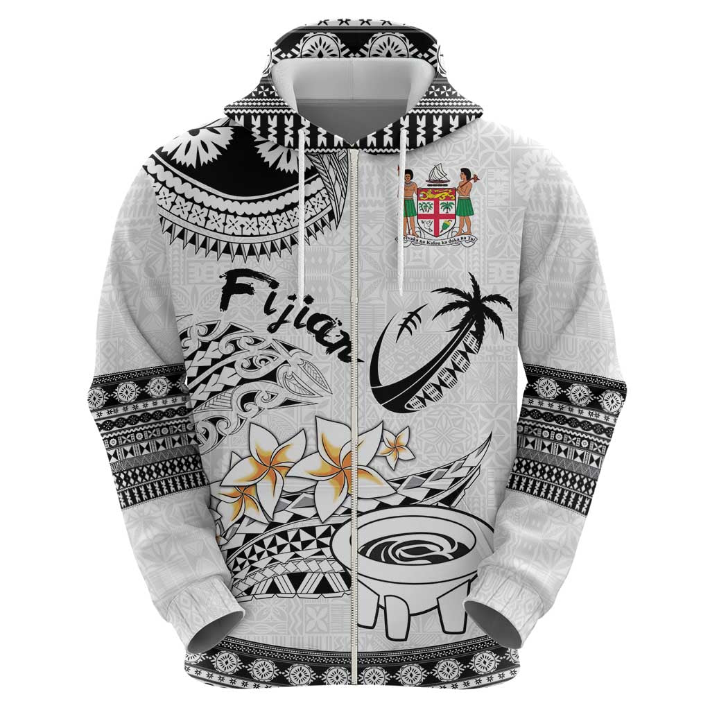 Fijian Traditional Culture Zip Hoodie Tapa Tribal Tattoos LT03 - Polynesian Pride