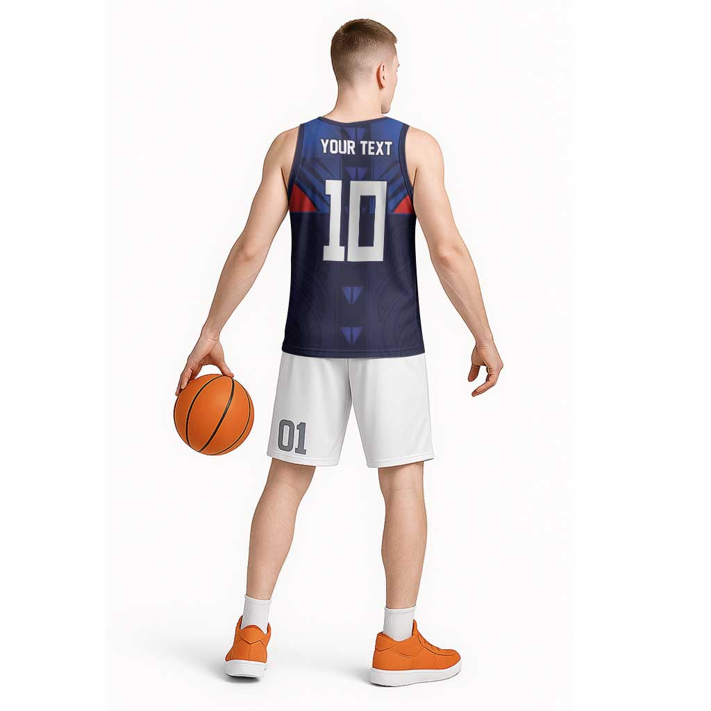 Custom Rugby Samoa Basketball Jersey Siva Tau Spirit Sporty Vibes - Polynesian Pride