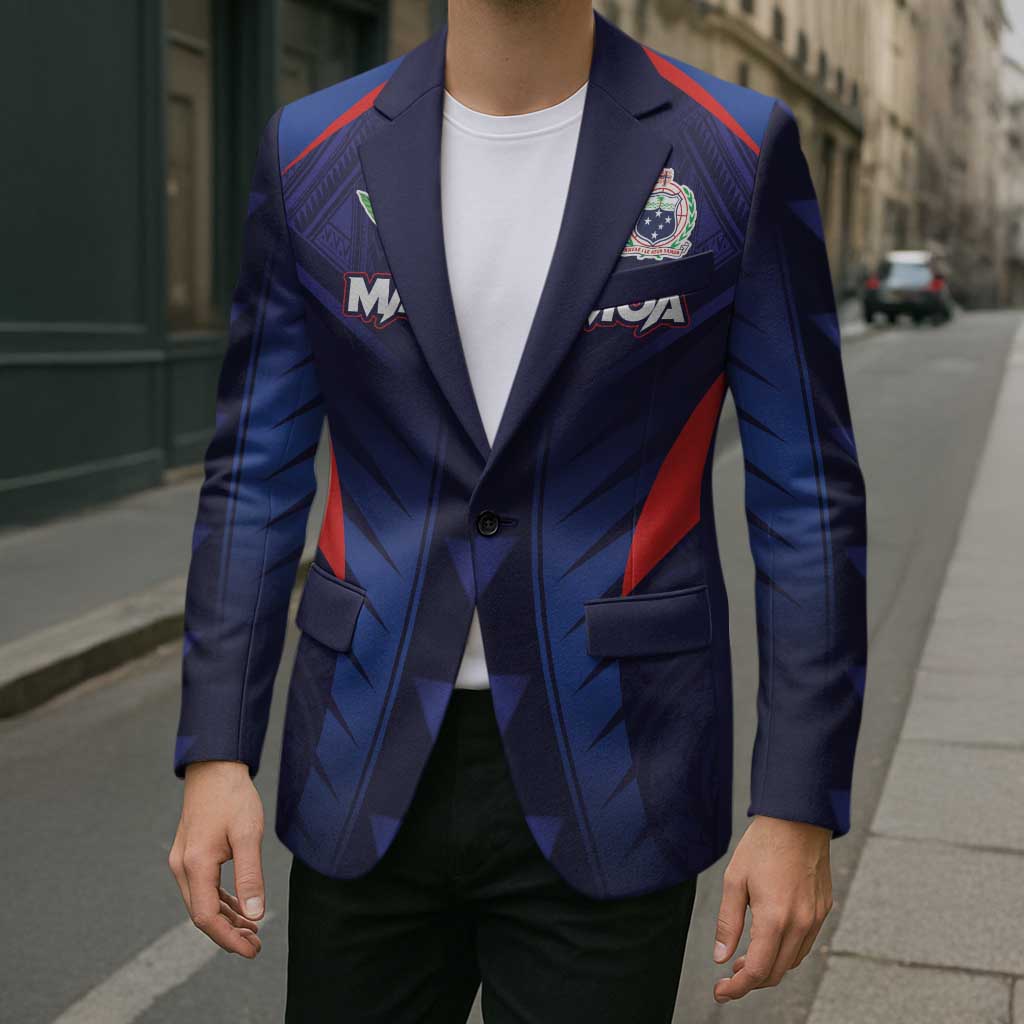 Custom Rugby Samoa Blazer Siva Tau Spirit Sporty Vibes - Polynesian Pride