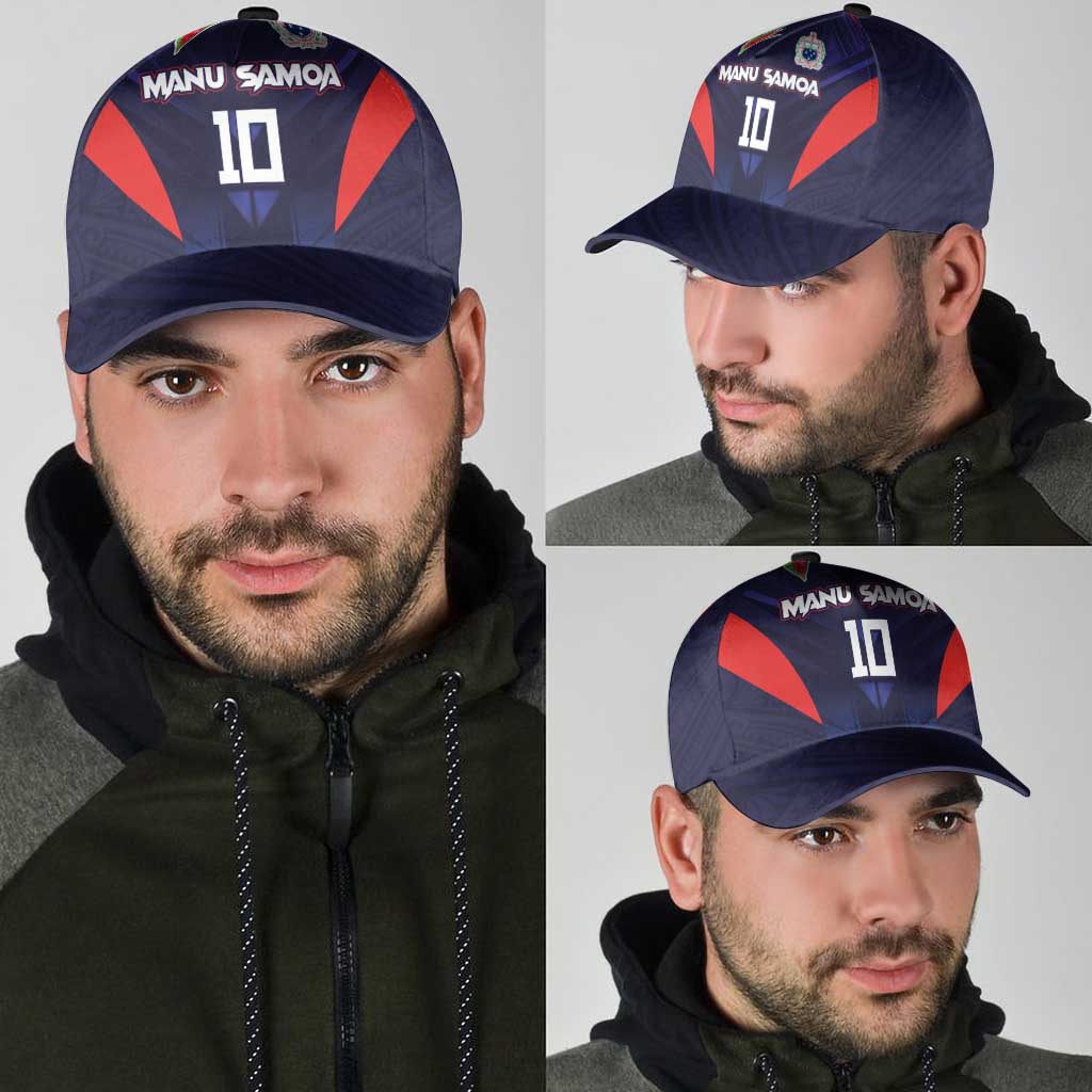 Custom Rugby Samoa Classic Cap Siva Tau Spirit Sporty Vibes - Polynesian Pride