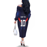 Custom Rugby Samoa Family Matching Off The Shoulder Long Sleeve Dress and Hawaiian Shirt Siva Tau Spirit Sporty Vibes LT03 - Polynesian Pride