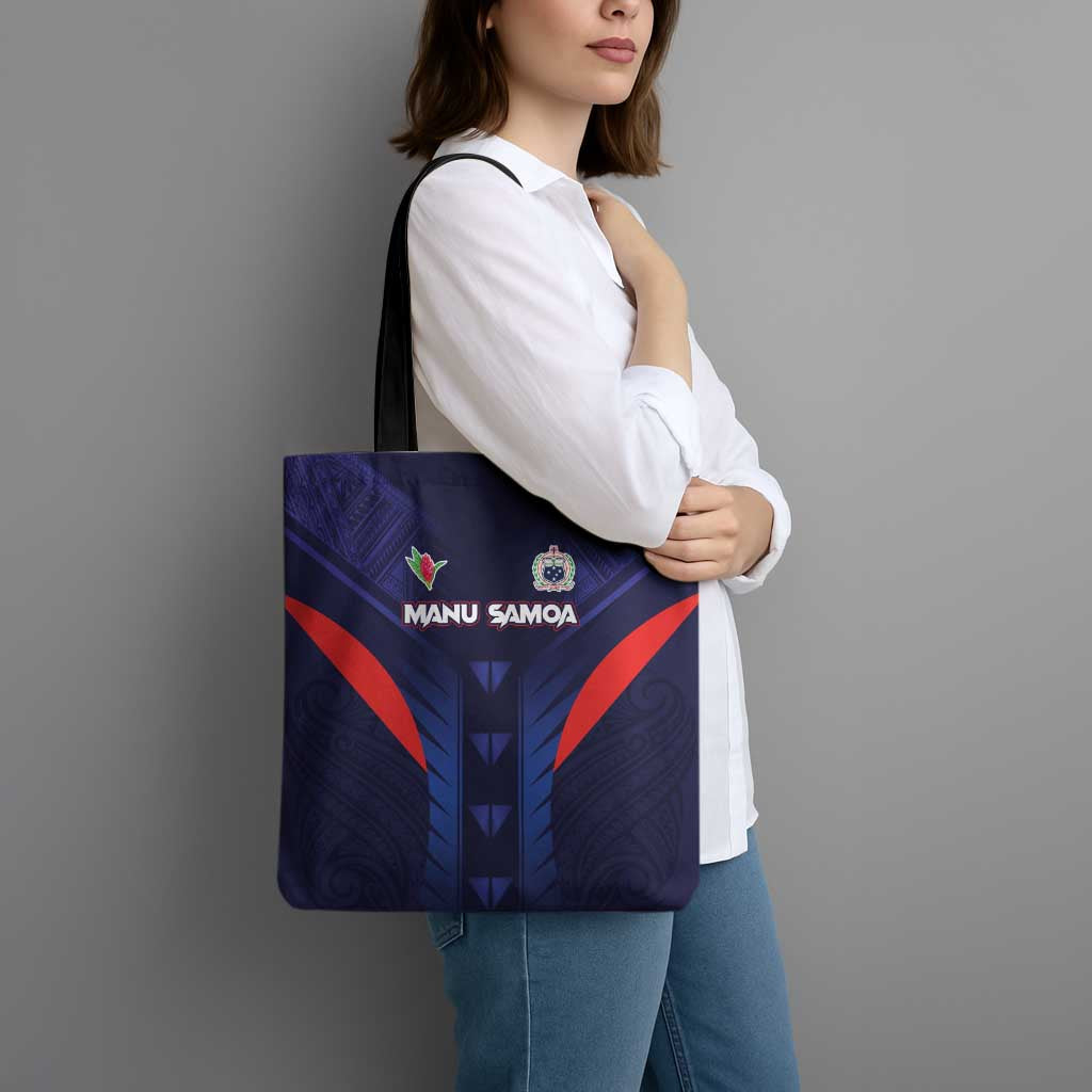 Rugby Samoa Tote Bag Siva Tau Spirit Sporty Vibes - Polynesian Pride