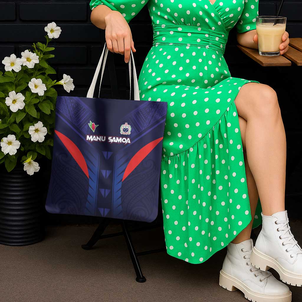 Rugby Samoa Tote Bag Siva Tau Spirit Sporty Vibes - Polynesian Pride