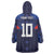Custom Rugby Samoa Wearable Blanket Hoodie Siva Tau Spirit Sporty Vibes - Polynesian Pride