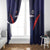 Rugby Samoa Window Curtain Siva Tau Spirit Sporty Vibes - Polynesian Pride