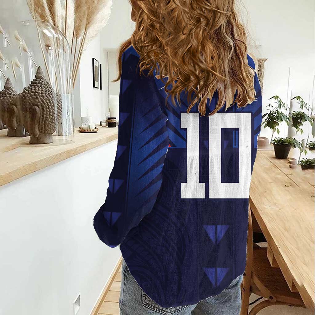 Custom Rugby Samoa Women Casual Shirt Siva Tau Spirit Sporty Vibes LT03 - Polynesian Pride
