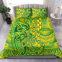 Cook Islands Va'a Polynesian Art Tattoo Bedding Set National Color LT03 - Polynesian Pride