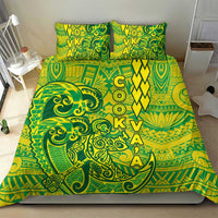 Cook Islands Va'a Polynesian Art Tattoo Bedding Set National Color LT03 - Polynesian Pride