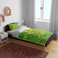 Cook Islands Va'a Polynesian Art Tattoo Bedding Set National Color LT03 - Polynesian Pride
