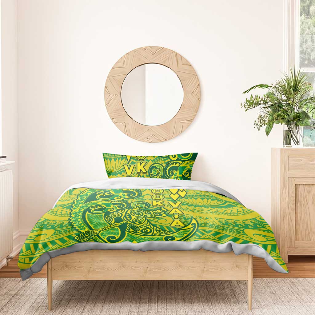 Cook Islands Va'a Polynesian Art Tattoo Bedding Set National Color LT03 - Polynesian Pride