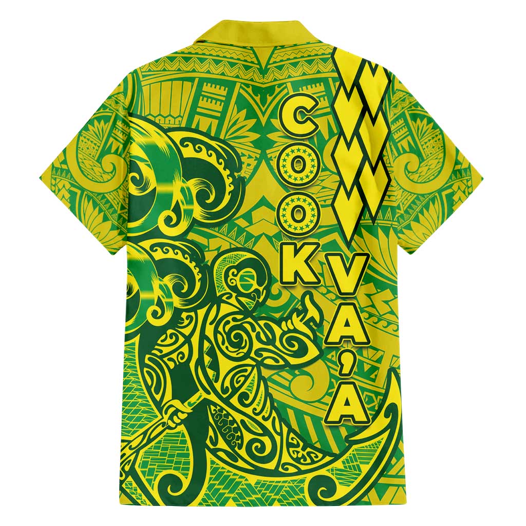 Cook Islands Va'a Polynesian Art Tattoo Family Matching Summer Maxi Dress and Hawaiian Shirt National Color LT03 - Polynesian Pride